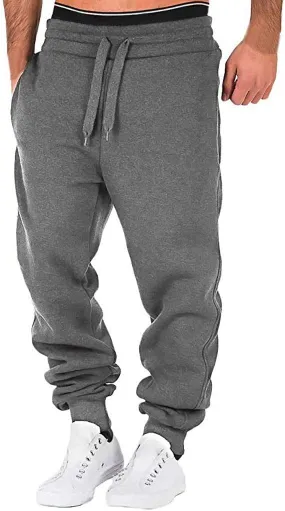 Cargo Pants for Men Big and Tall Cotton Sweatpants with Cargo Pockets Open Bottom Yoga Pants for Men Lounge Pants for