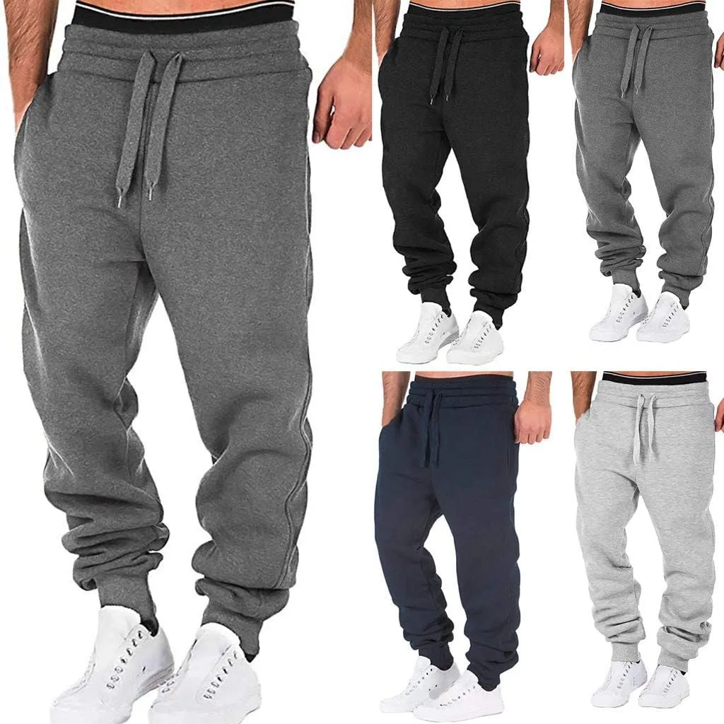 Cargo Pants for Men Big and Tall Cotton Sweatpants with Cargo Pockets Open Bottom Yoga Pants for Men Lounge Pants for