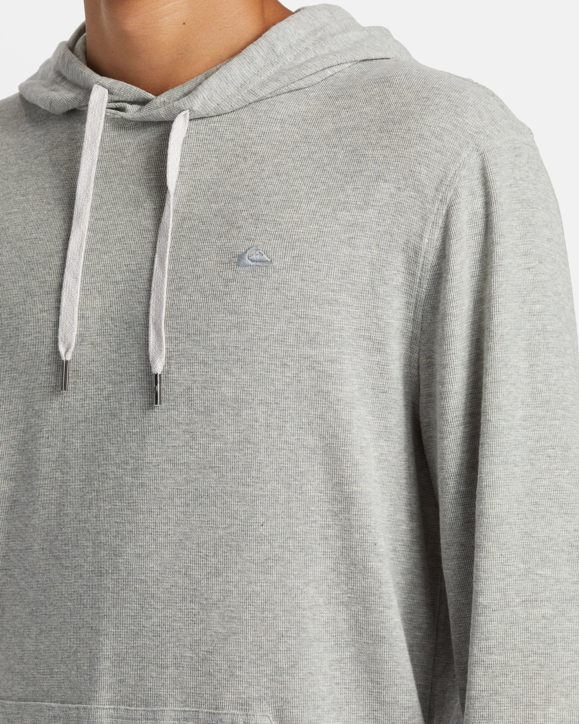Drills Long Sleeve Thermal Hoodie - Grey Heather