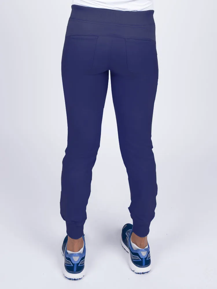 Epic by MedWorks Women's Yoga Jogger Scrub Pant | Navy Blue