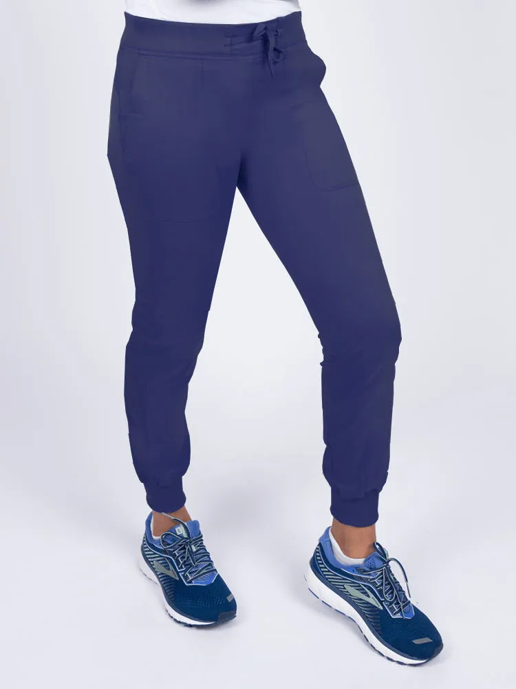Epic by MedWorks Women's Yoga Jogger Scrub Pant | Navy Blue