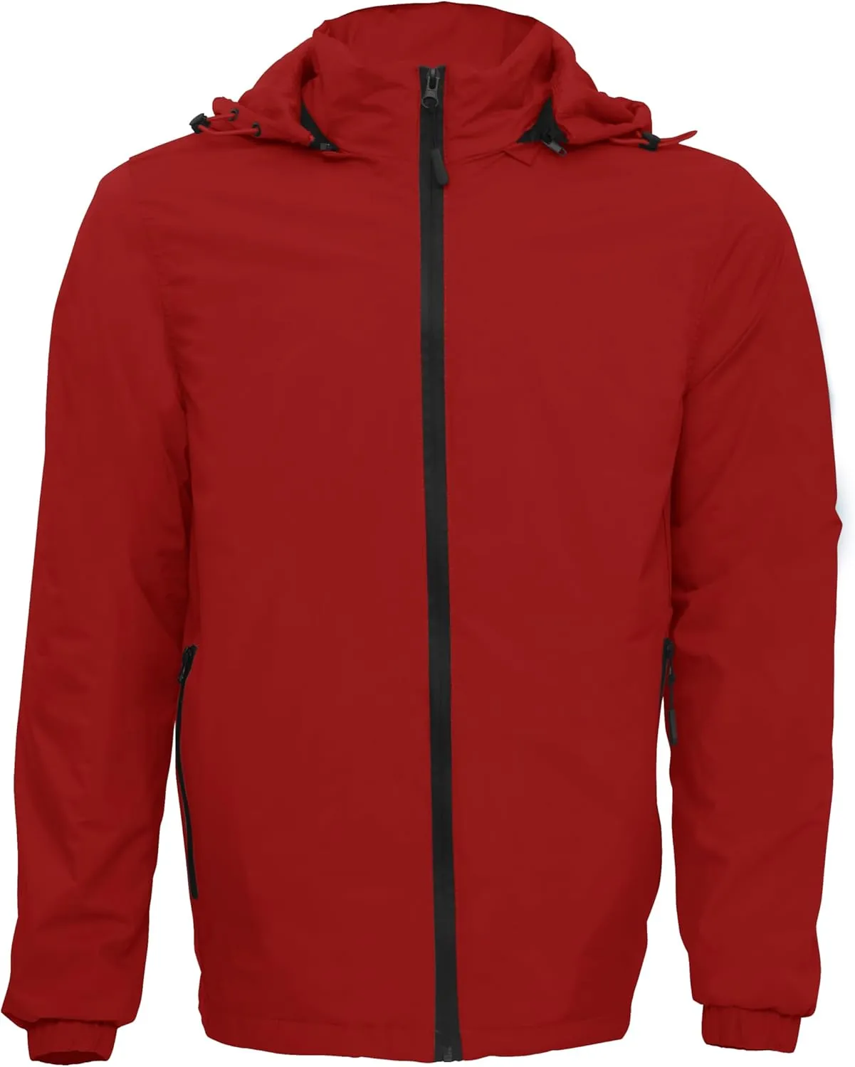 Facitisu Men's Cycling Rain Jackets Waterproof Running Bike Windbreaker Lightweight Packable Hooded Jacket