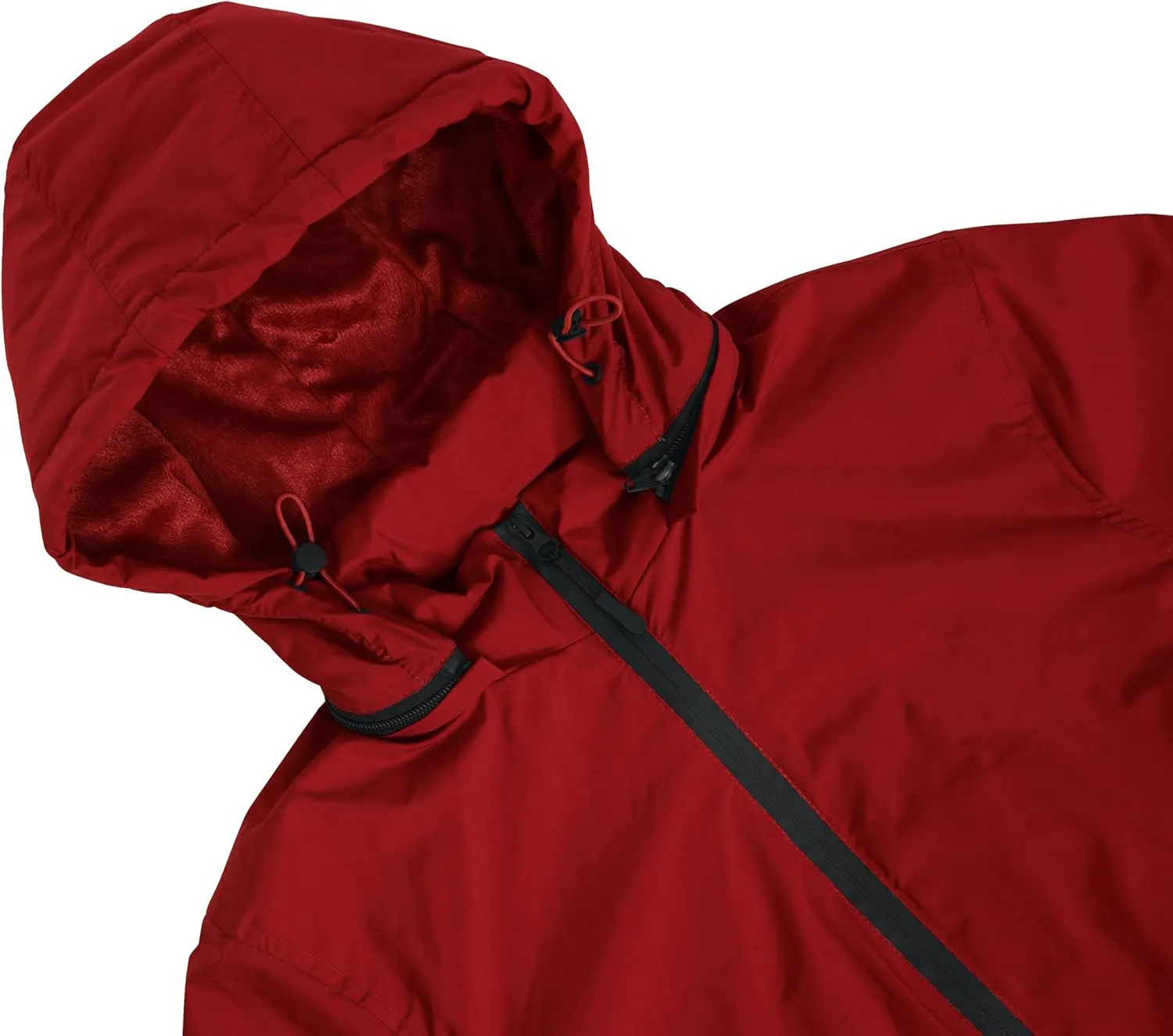 Facitisu Men's Cycling Rain Jackets Waterproof Running Bike Windbreaker Lightweight Packable Hooded Jacket