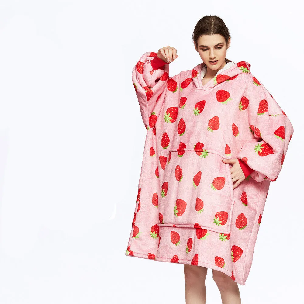 Hoodies Blankets Lazy Blanket Hooded Sweater Thermal Pajamas Autumn and Winter
