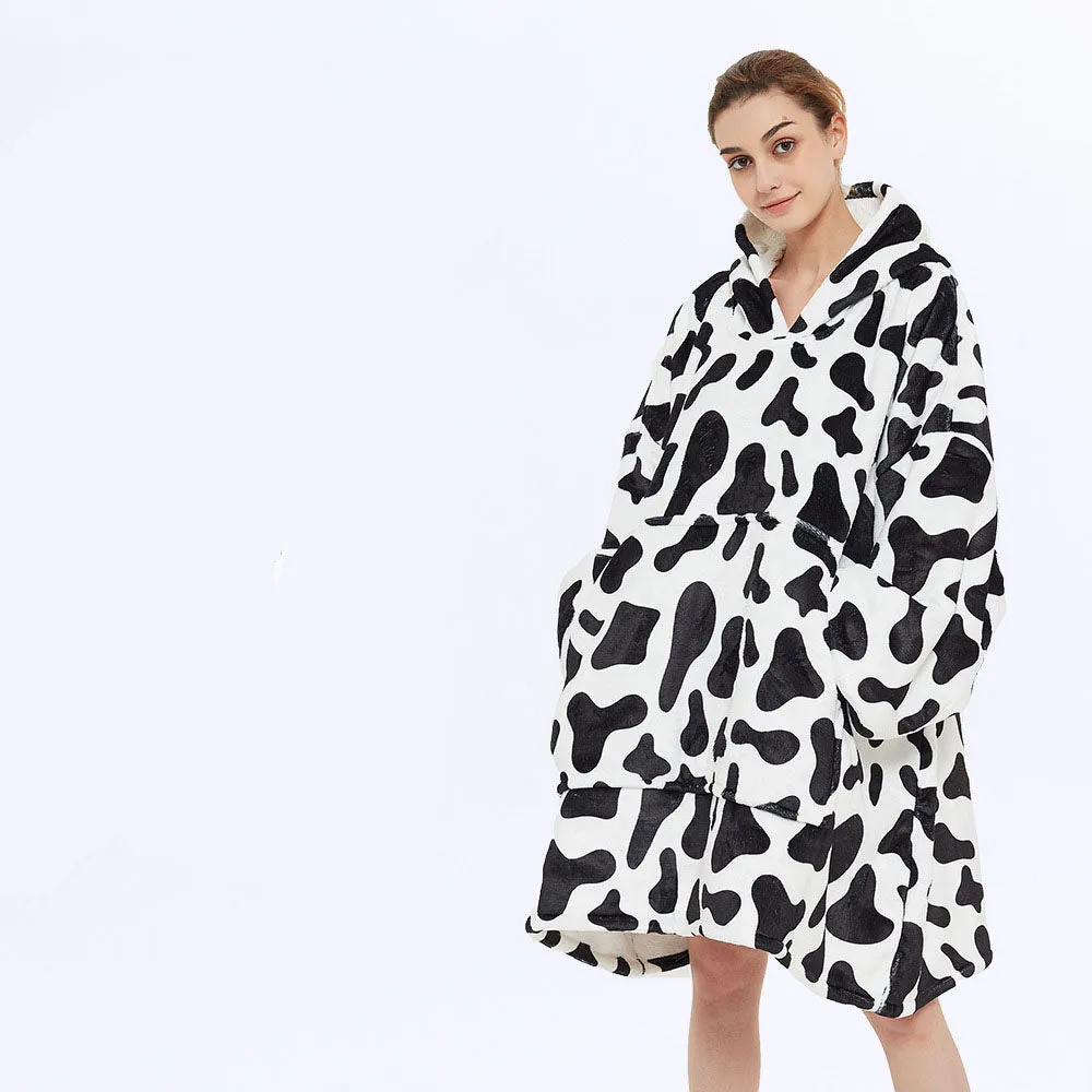 Hoodies Blankets Lazy Blanket Hooded Sweater Thermal Pajamas Autumn and Winter