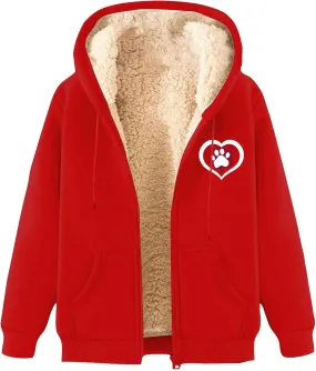 Men Winter Heavyweight Fleece Sherpa Lined Zipper Sweatshirt Jackets Thermal Zipper Sweatshirt