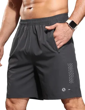 Men's Athletic Running Shorts Quick Dry 7" Lightweight Workout Shorts Training Sports Gym Hiking Basketball