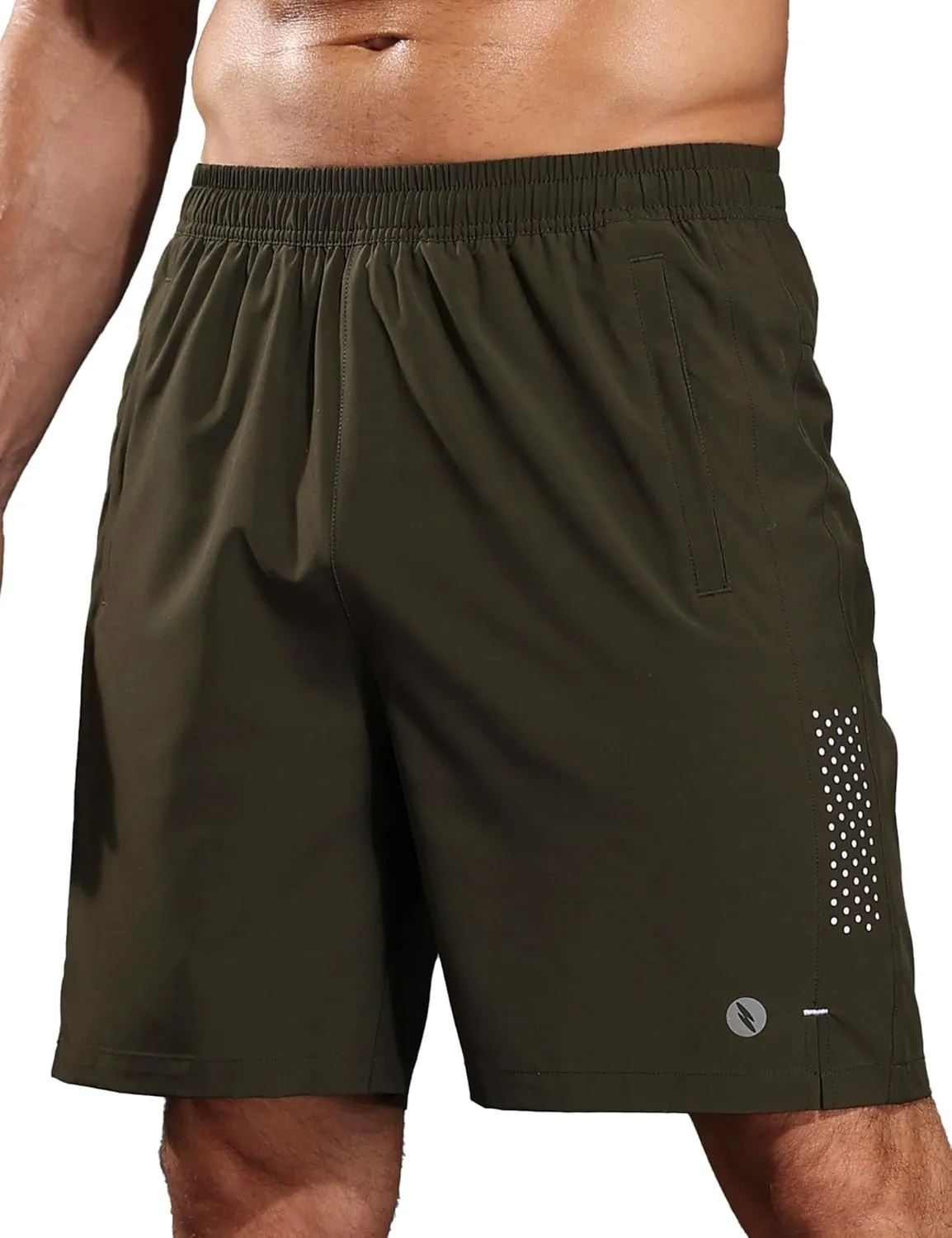 Men's Athletic Running Shorts Quick Dry 7" Lightweight Workout Shorts Training Sports Gym Hiking Basketball