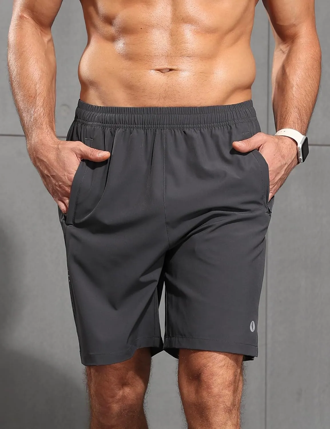 Men's Athletic Running Shorts Quick Dry 7" Lightweight Workout Shorts Training Sports Gym Hiking Basketball