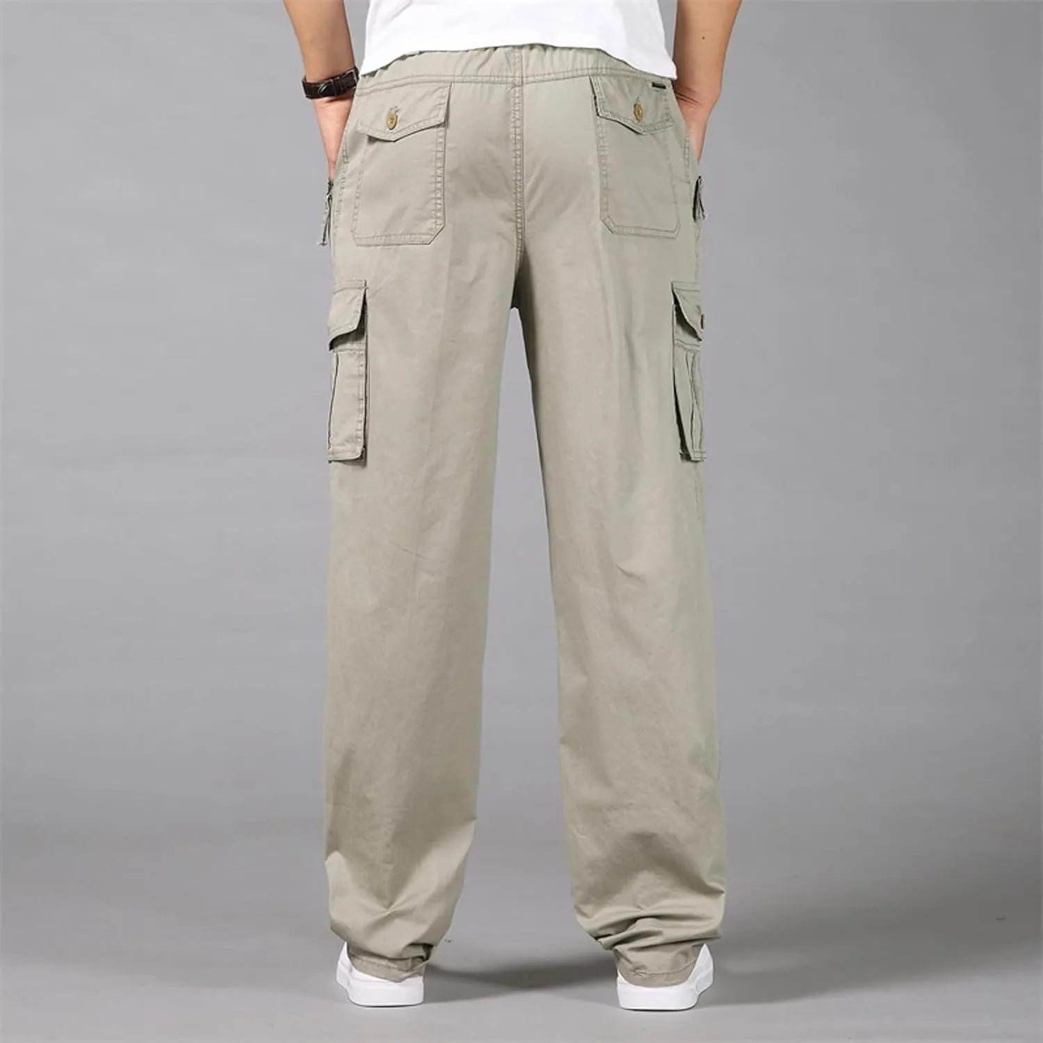 Mens Sweatpants with Pockets Big and Tall Heavyweight Cargo Pants Men's Slim Jogger Pants Tapered Athletic Sweatpants