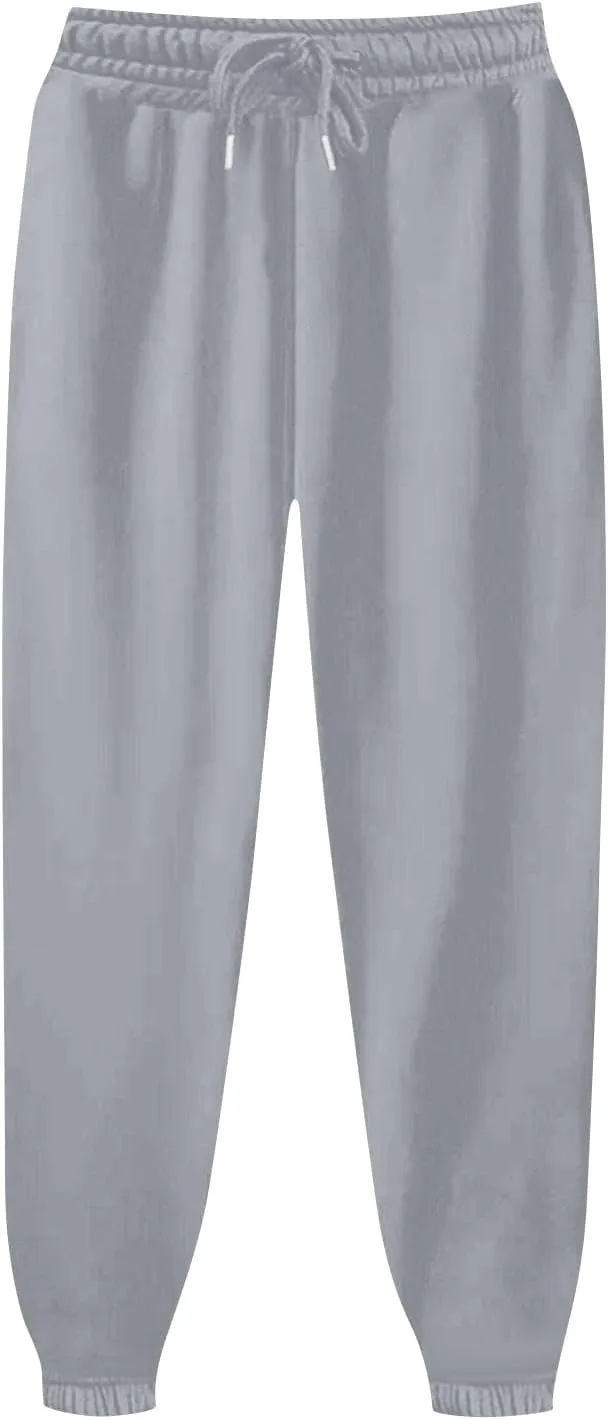 Oversized Active Sweatpants for Women Loose fit Drawstring Joggers with Pockets Lounge Pants for Yoga Workout Running