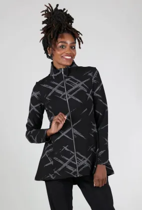 Ponte Jacquard Stella Jacket, Black