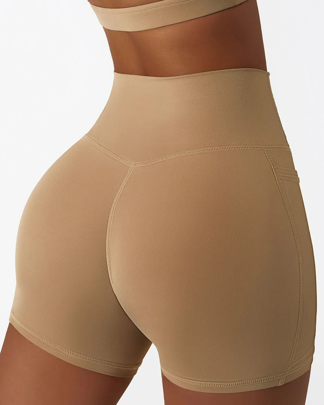 Quick-Dry Biker Shorts with Pockets