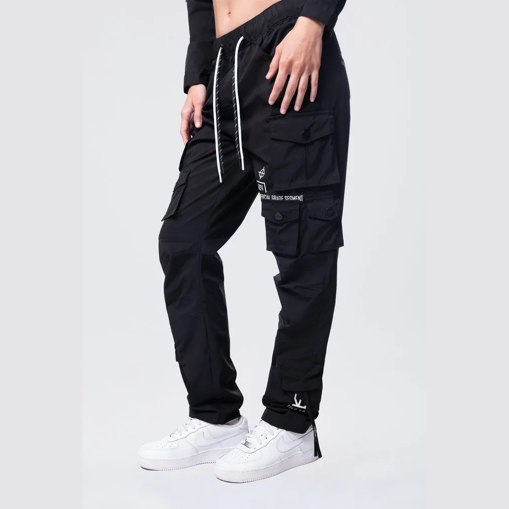Relaxed Utility Slouched Pants - Black