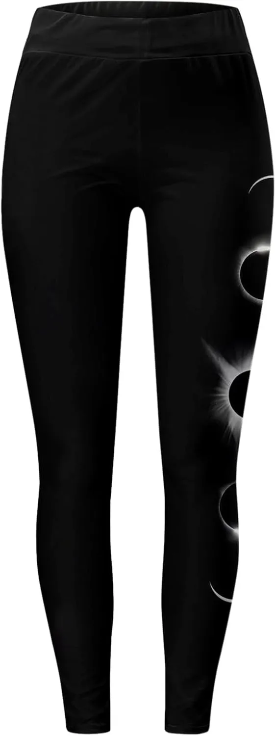 sdbrld Leggings for Women,Women's Flared Yoga Pants Solid Workout Bootleg Yoga Pants Crossover High Waist Bootcut Leggings