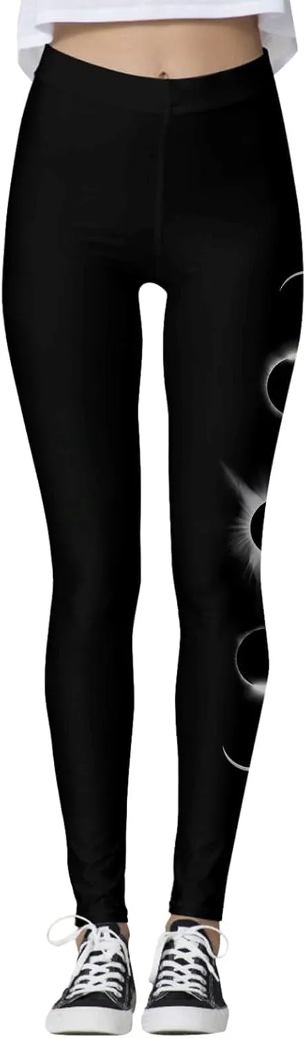 sdbrld Leggings for Women,Women's Flared Yoga Pants Solid Workout Bootleg Yoga Pants Crossover High Waist Bootcut Leggings