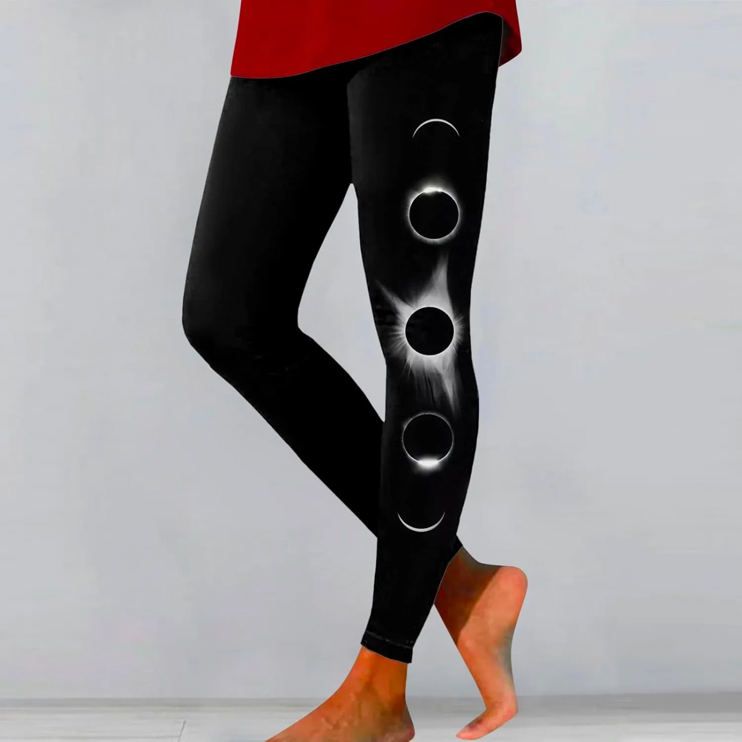 sdbrld Leggings for Women,Women's Flared Yoga Pants Solid Workout Bootleg Yoga Pants Crossover High Waist Bootcut Leggings