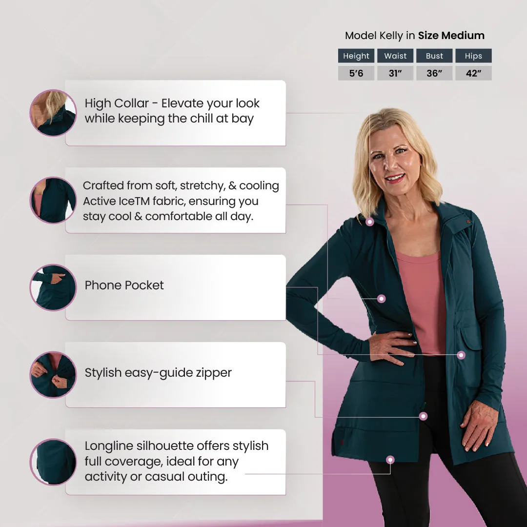 Sedona Long Jacket - Pinot Red