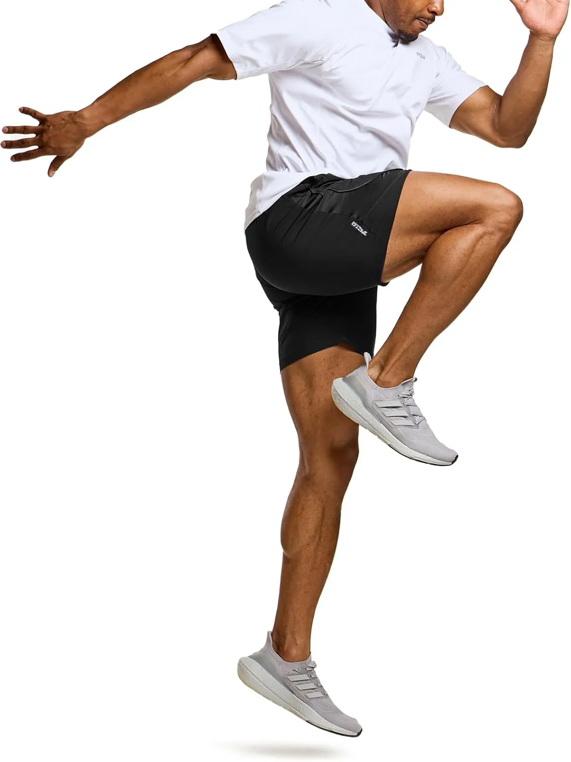 TSLA Men's Active Running Shorts, Training Exercise Workout Shorts, Quick Dry Gym Athletic Performance Shorts with Pockets