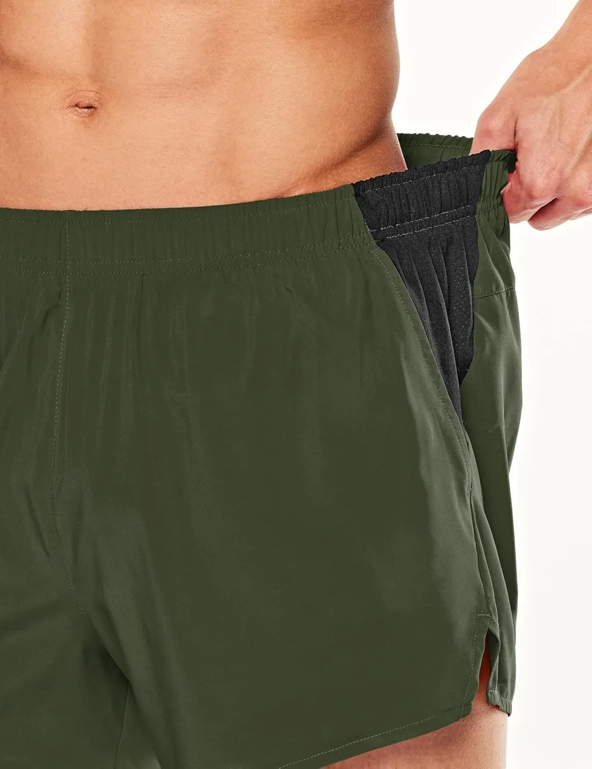 TSLA Men's Active Running Shorts, Training Exercise Workout Shorts, Quick Dry Gym Athletic Performance Shorts with Pockets