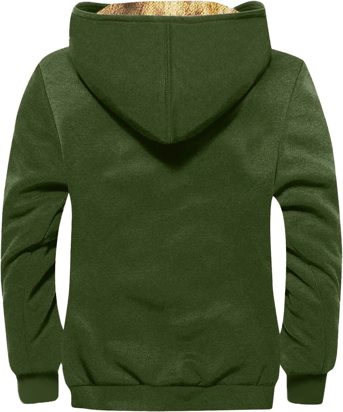 Winter Jackets for Men Heavyweight Sweatshirt Zip Up Sweatshirt Hoodie Fleece Sherpa Lined Warm Jacket Coat with Pockets