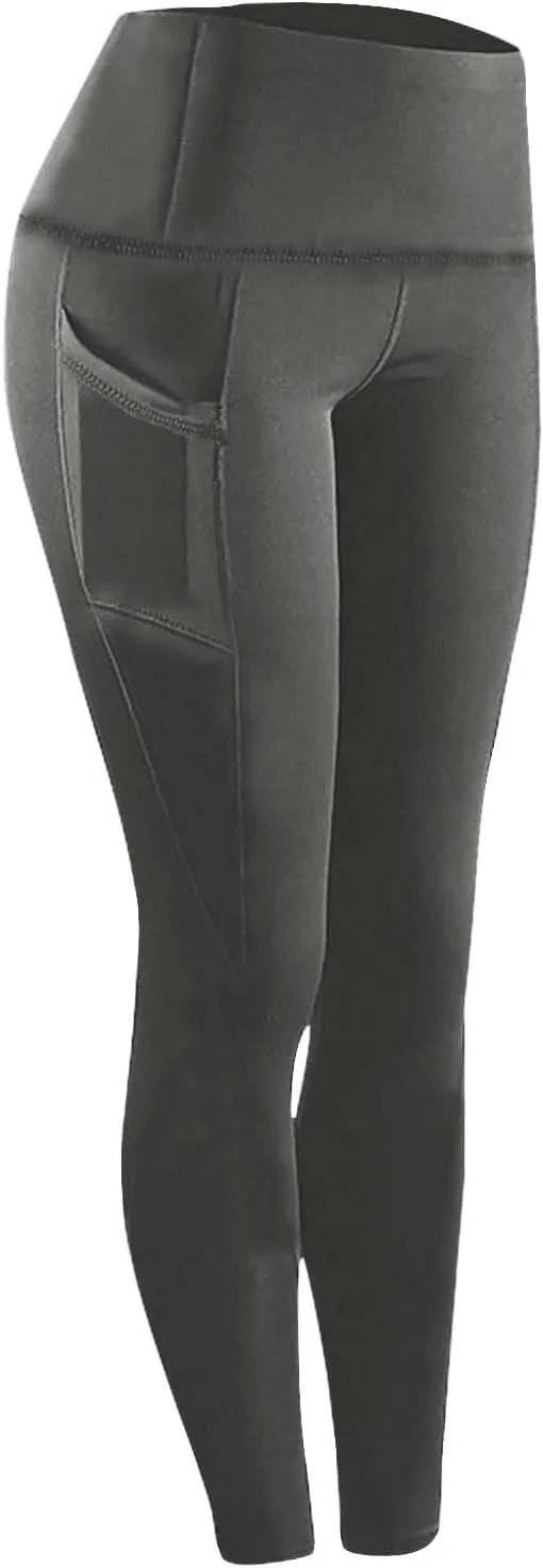Yoga Pants Women Leggings with Pockets High Waisted Yoga Leggings Tummy Control Pant Workout Athletic Pants 2025