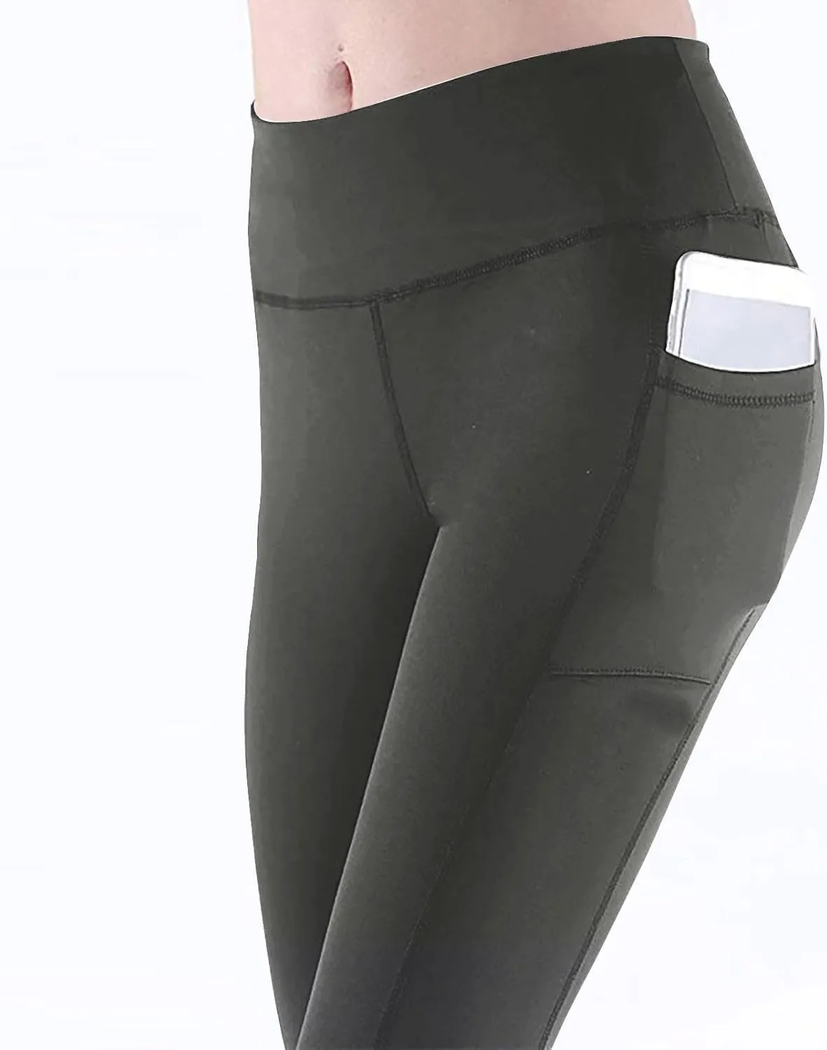 Yoga Pants Women Leggings with Pockets High Waisted Yoga Leggings Tummy Control Pant Workout Athletic Pants 2025