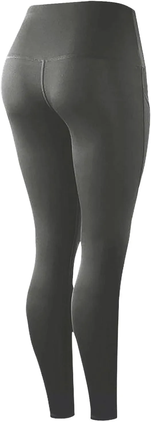 Yoga Pants Women Leggings with Pockets High Waisted Yoga Leggings Tummy Control Pant Workout Athletic Pants 2025
